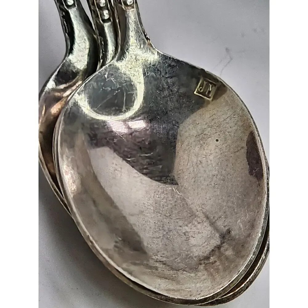 Vintage Silver Plated Soldier Spoon Lot (9) - France